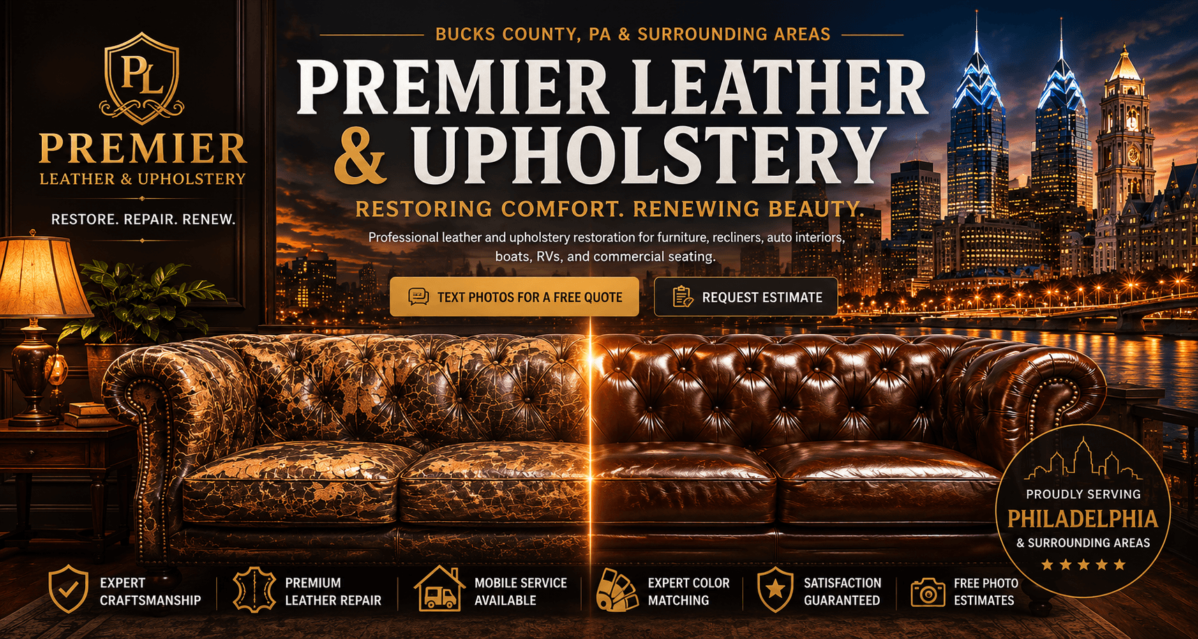 Leather Furniture Restoration — Premier Leather & Upholstery